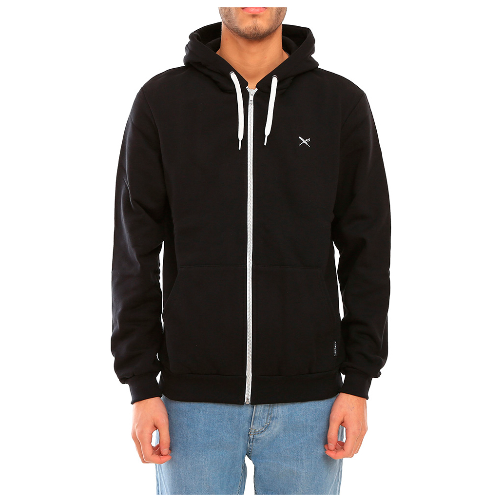 Brooklyn Industries Men's BKI 1998 Zip Up Hoodie in Anthracite