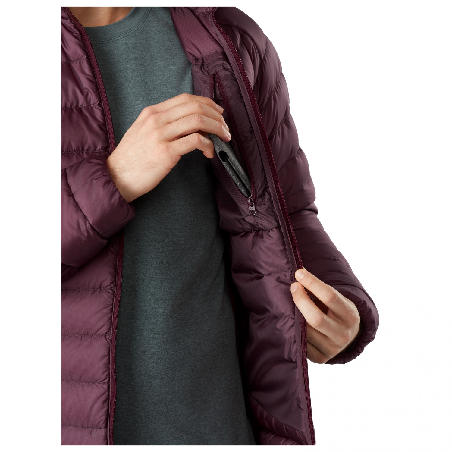 arcteryx light down jacket