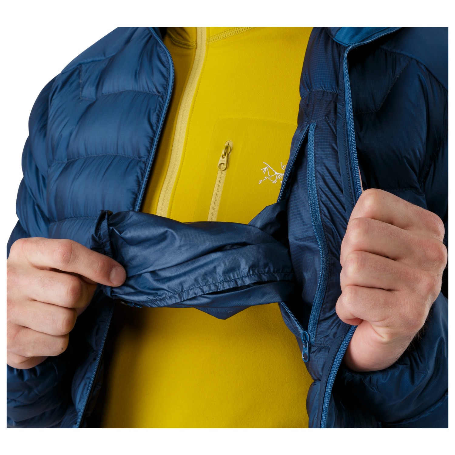 arcteryx packable down jacket