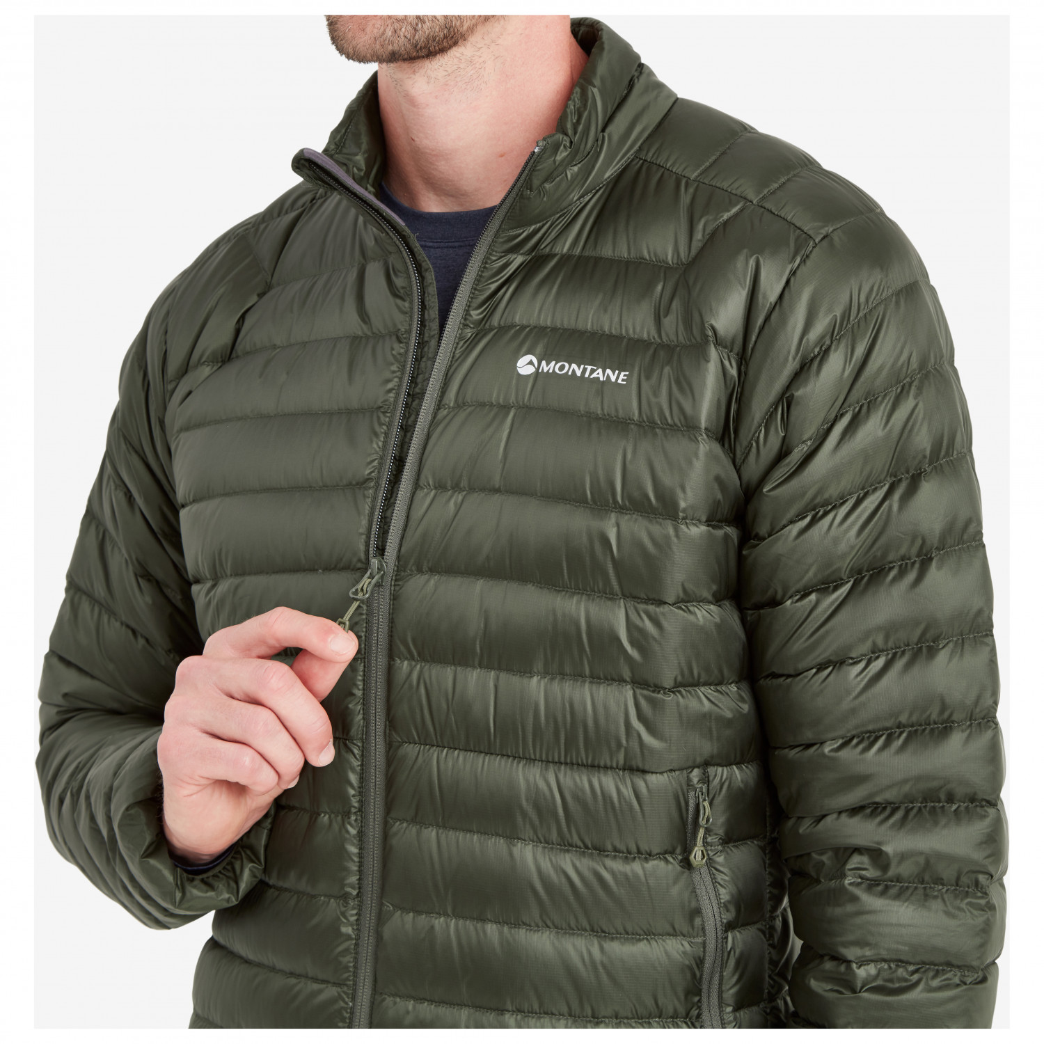 Doudoune Homme Montané - Bleue, Taille M, Rembourrage Duvet, Imperméable