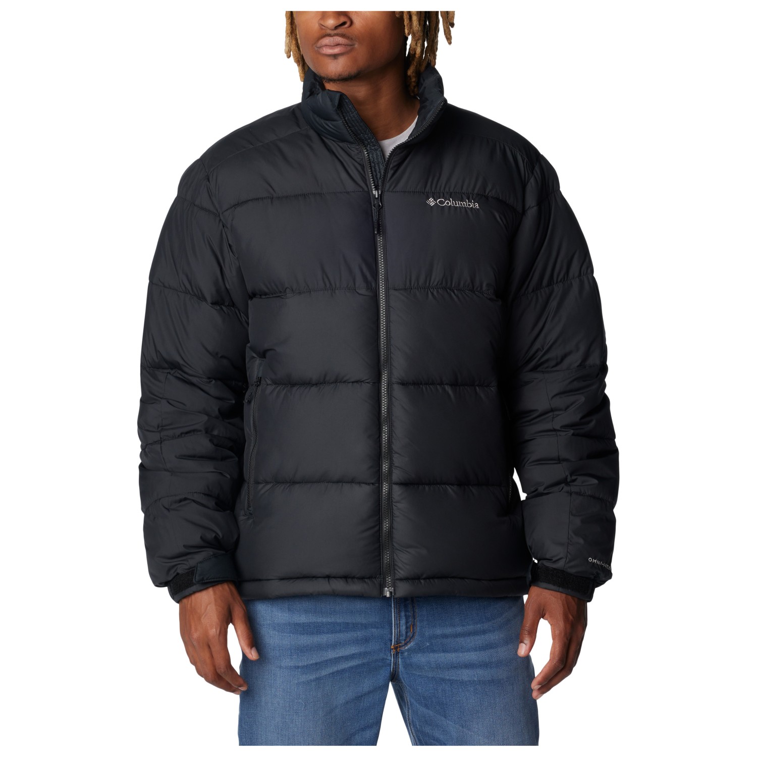 Columbia Pike Lake – Veste à Capuche Homme D'Hiver, Imperméable, Doublure Thermo-Réfléchissante, Noir