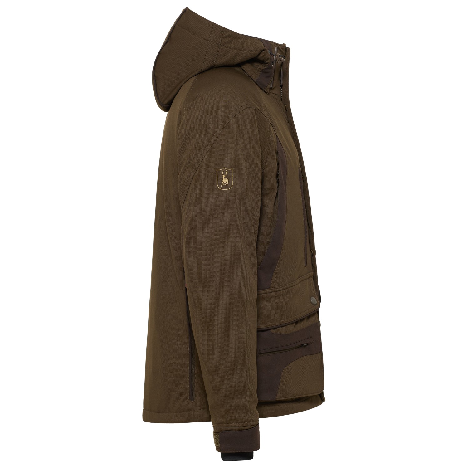 Giacca Da Caccia Deerhunter Muflon – Cappuccio Rimovibile, Cerniera YKK, Dettagli In Pelle Scamosciata, Multitasca - 3