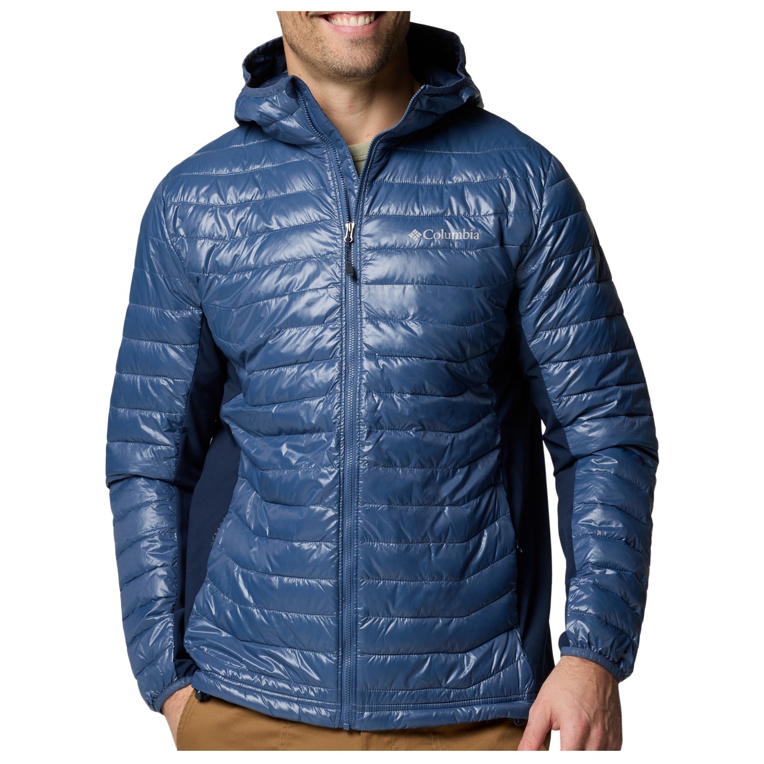 Doudoune Columbia Powder Pass Hybrid Pour Homme - Isolation Thermarator Recyclé, Coupe-vent Et Respirant