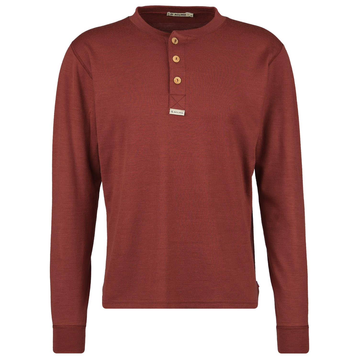 Aclima Warmwool Granddad shirt - Merino jumper Men's | Free EU