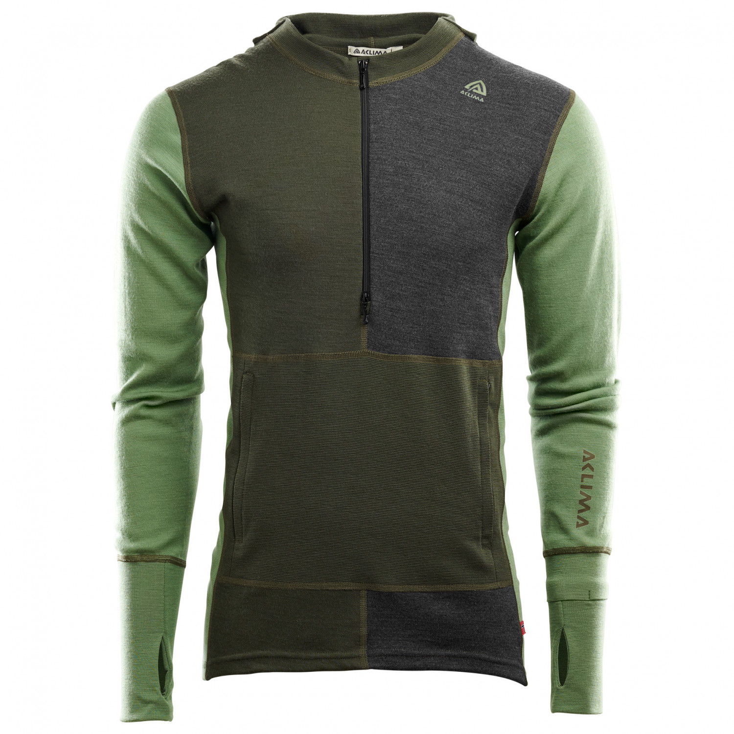 Aclima Warmwool Hood Sweater Zip - Pull en laine mérinos Homme | Livraison  gratuite | Alpiniste.fr