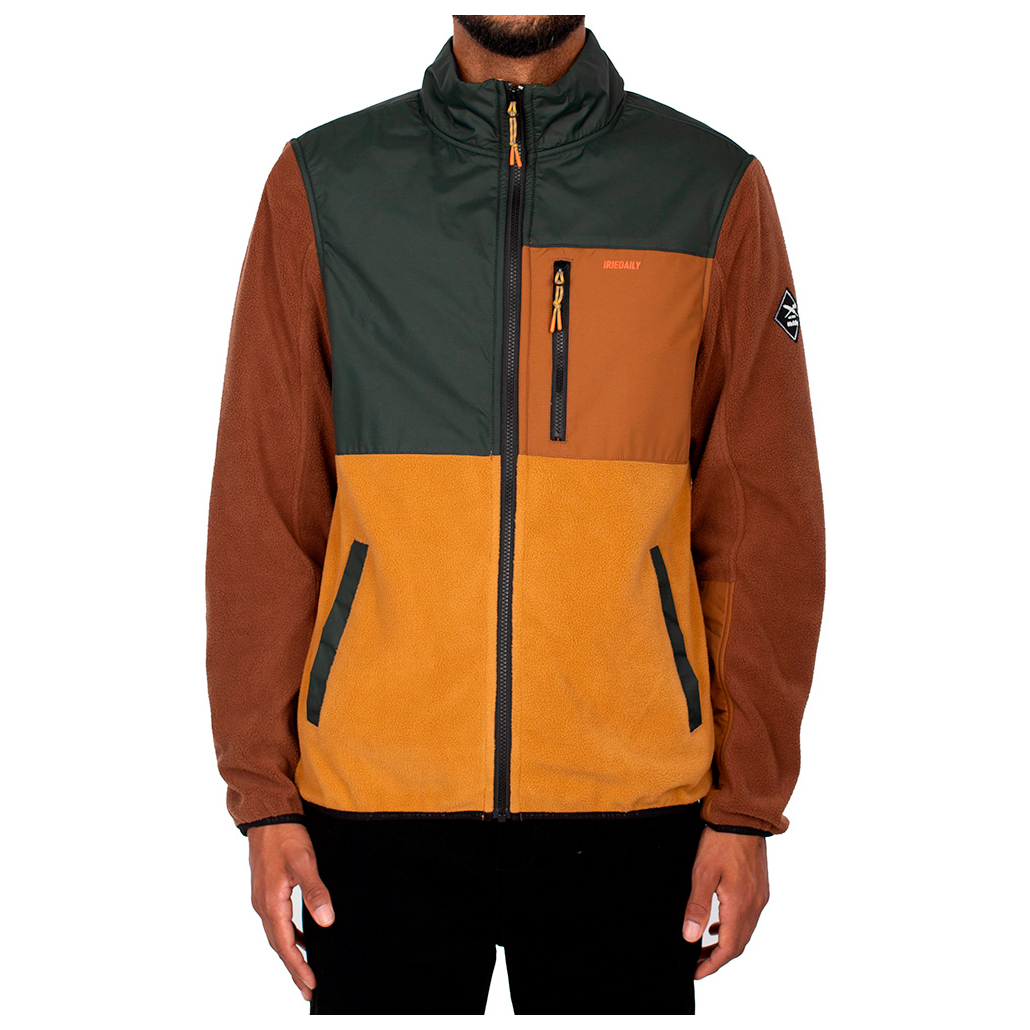 IRIEDAILY SCOPIAN Zip Fleece 2024 – Felpa Con Cerniera Uomo Donna, Colore Anthracite, Taglia L