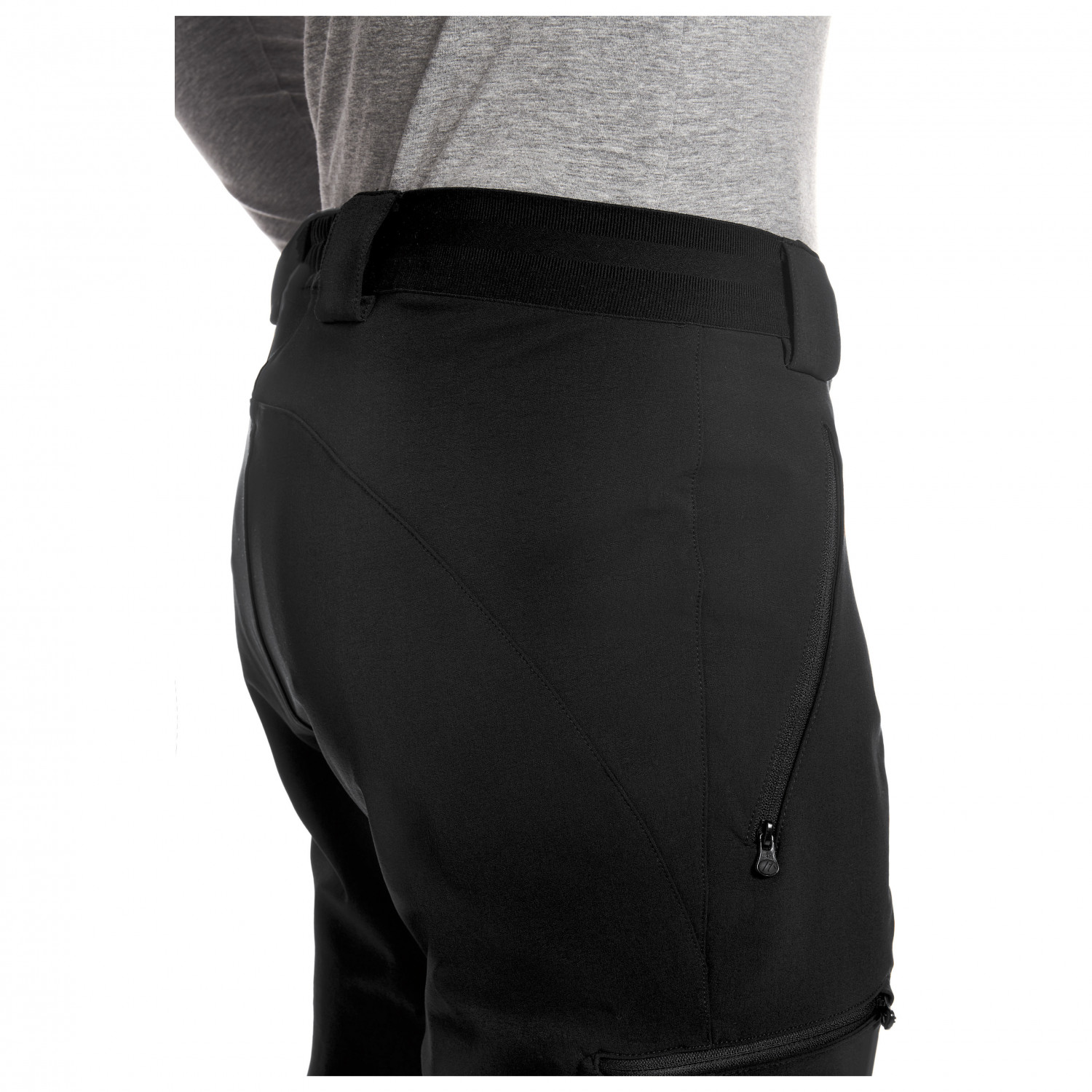 Maier Sports Raindrop M - Pantaloni Da Pioggia Uomo Impermeabili E Traspiranti, MTEX 10.000, Regular Fit Nero 52