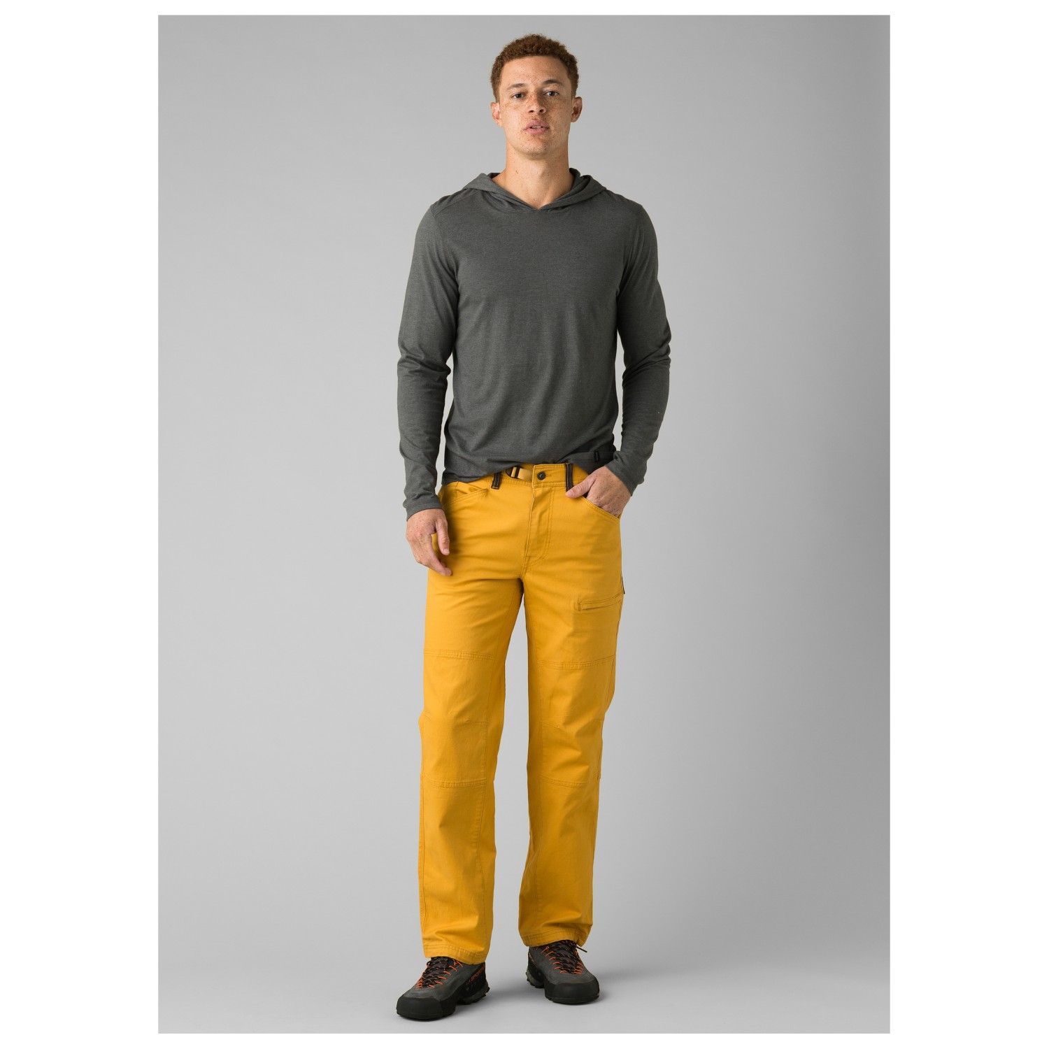 yellow climbing pants