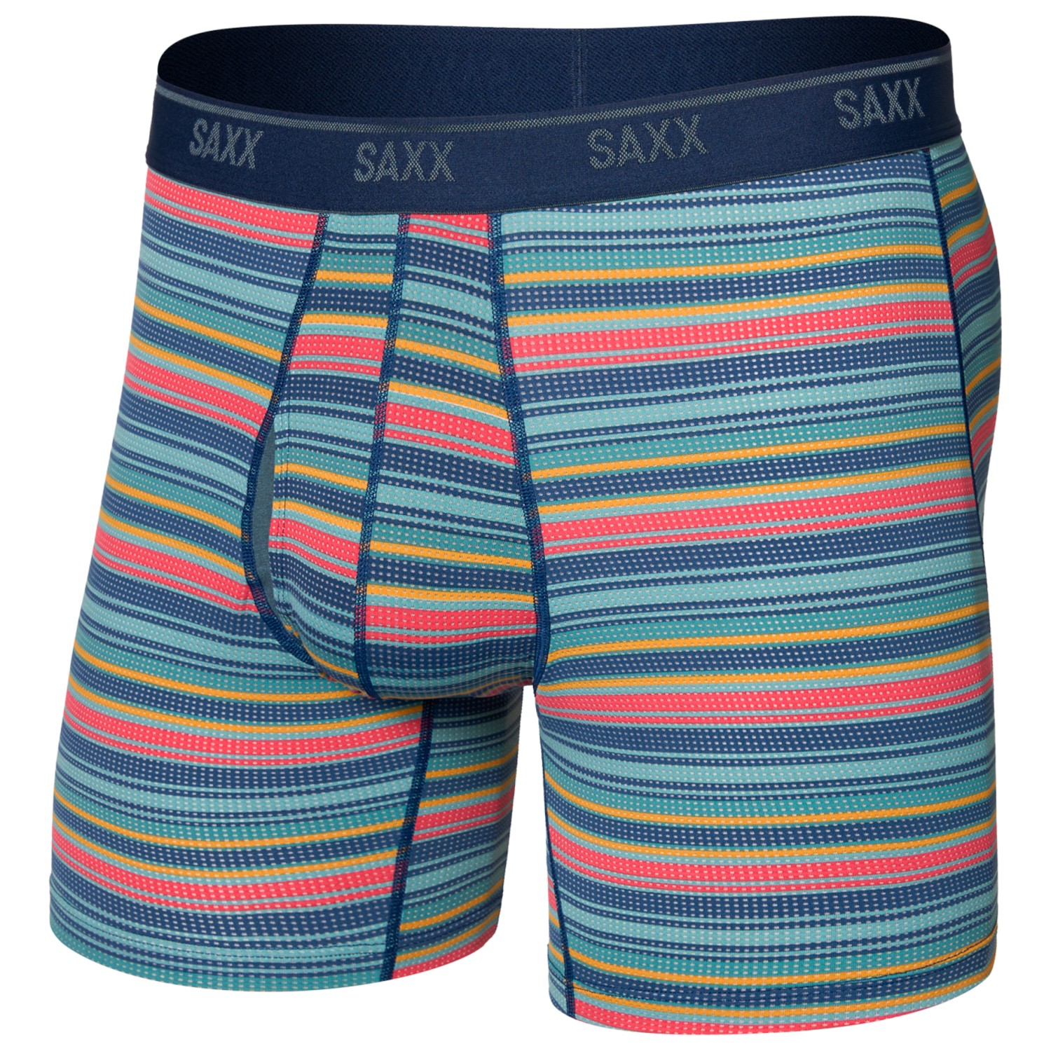 Pánské boxerky SAXX QUEST QUICK-DRY MESH BOXER BRIEF FLY - Rock Point