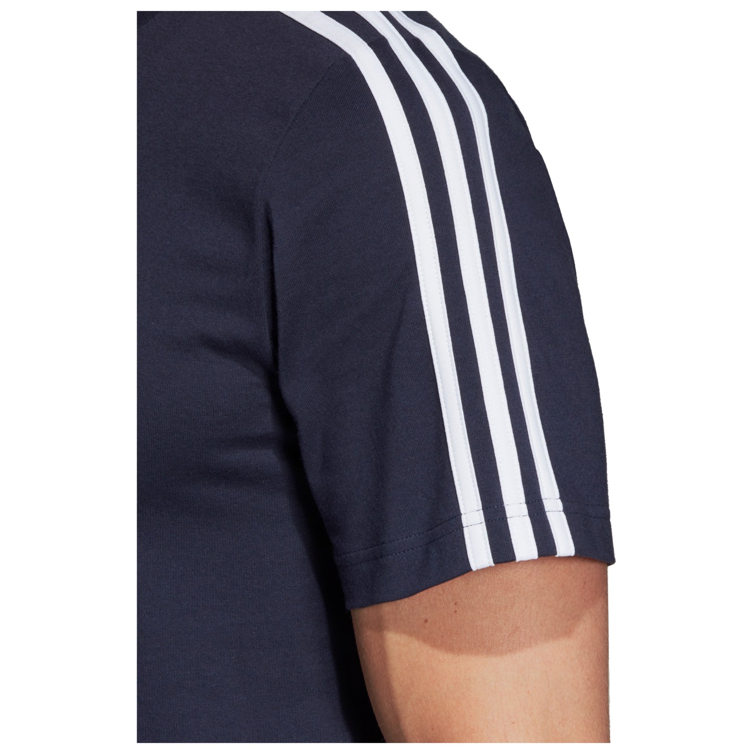 adidas essentials 3 stripes tee