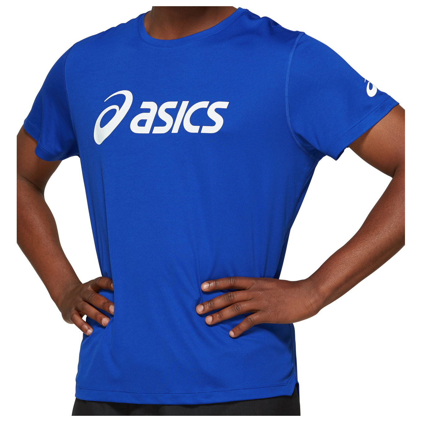 silver asics top