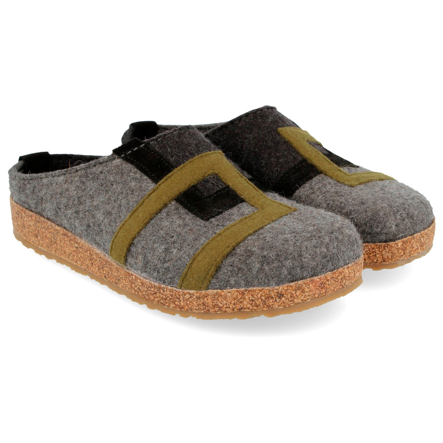 Haflinger Grizzly Rübli 741042 slippers ladies, green, 6