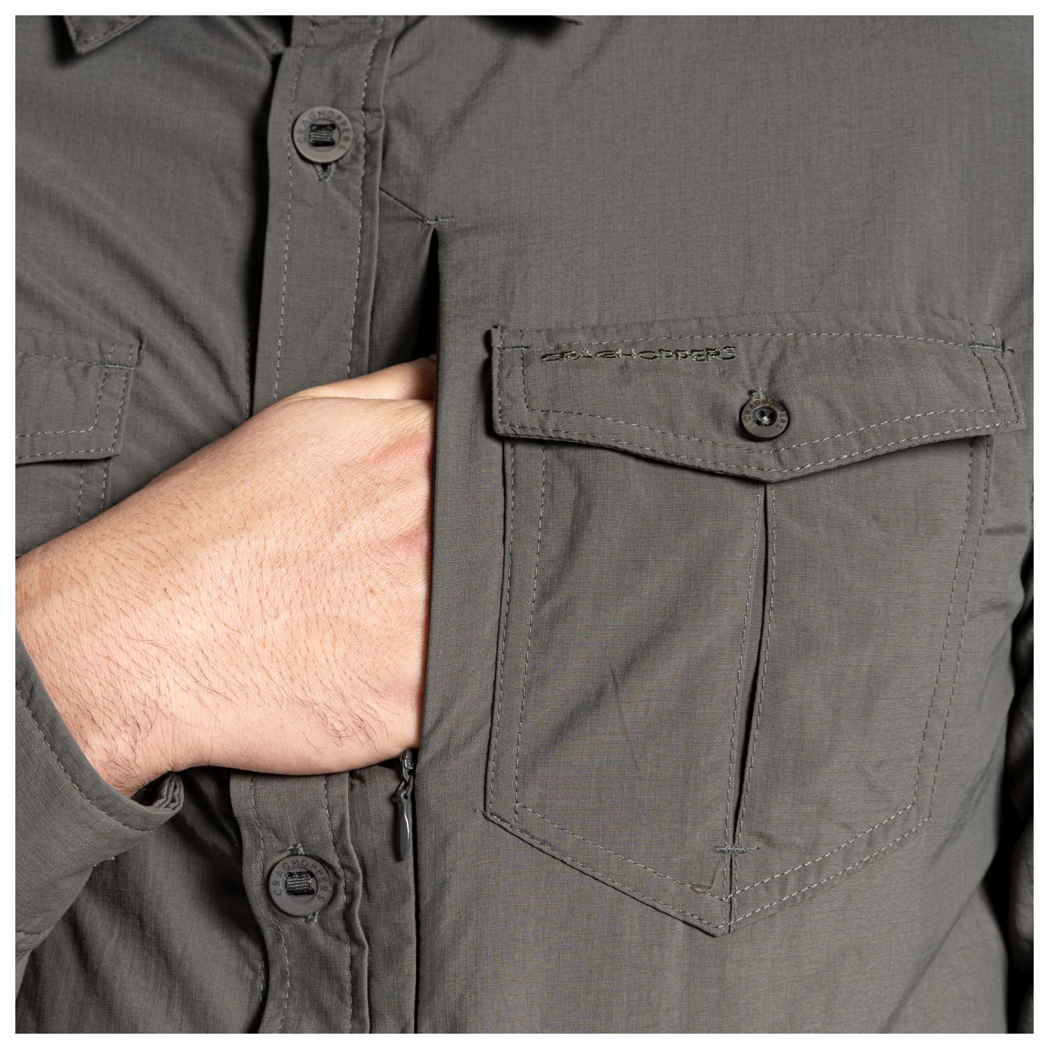 Timberland Ls Oxford Shirt Slim - Camicie Uomo Grigio | Nencini Sport