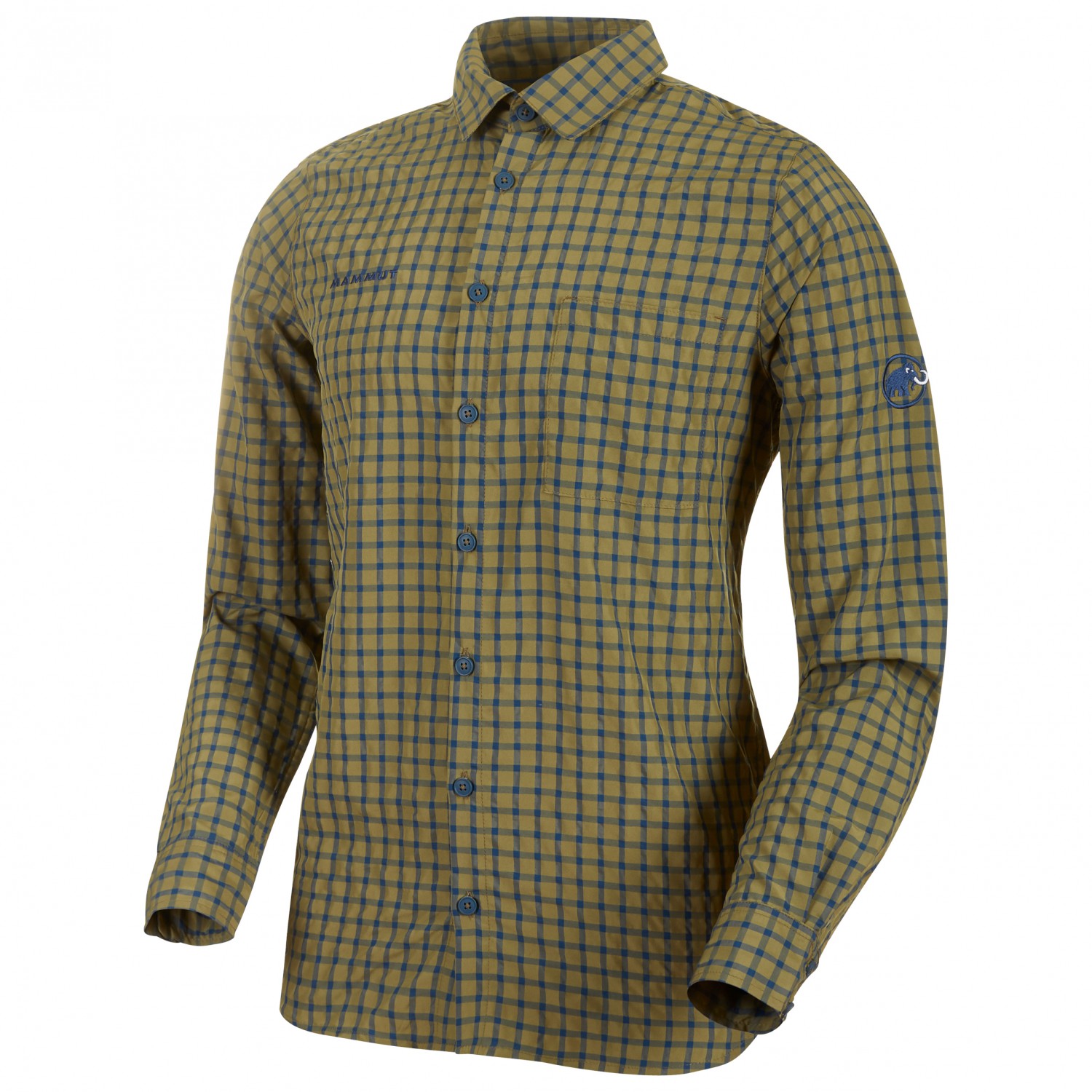 Chemise Homme Mammut Trovat Summer - Manches Longues En Chanvre/coton - Pour Randonnée été