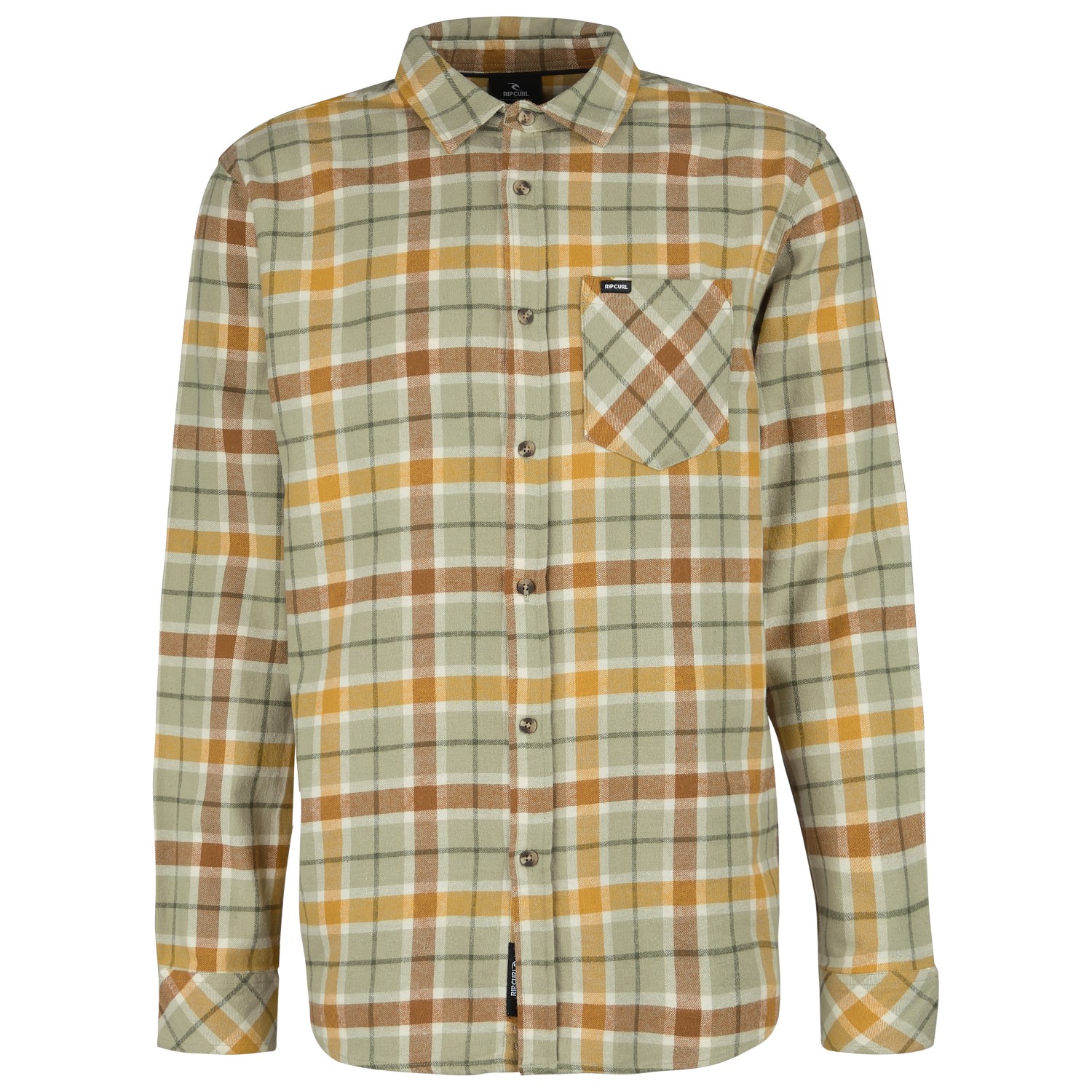 Rip Curl Men's Checked In Flannel Shirt - Classic Fall Shirt With Chest Pocket