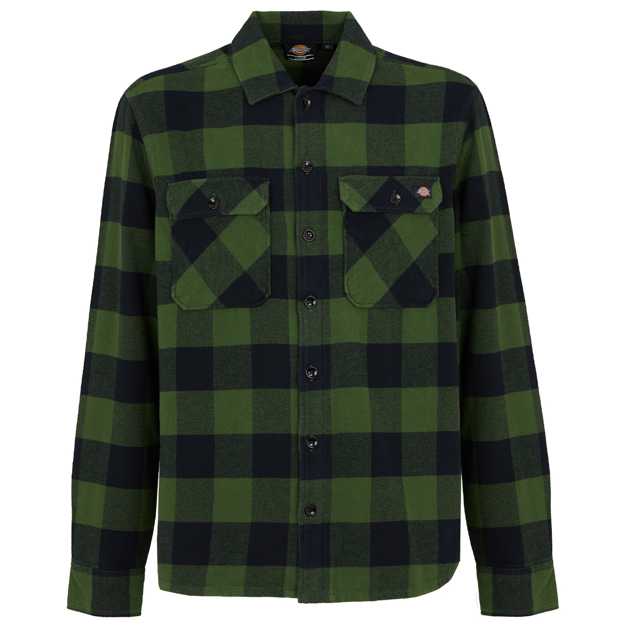 Dickies Shirt met lange mouwen, labelstitching en ronde hals in offwhite online kopen | P&C