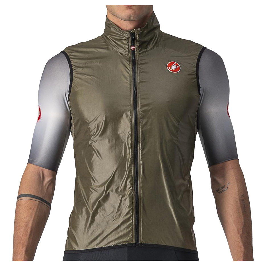 Gilet Cycliste Castelli Aria Taille M - Coupe-vent Multicolore Pour Adulte Unisexe
