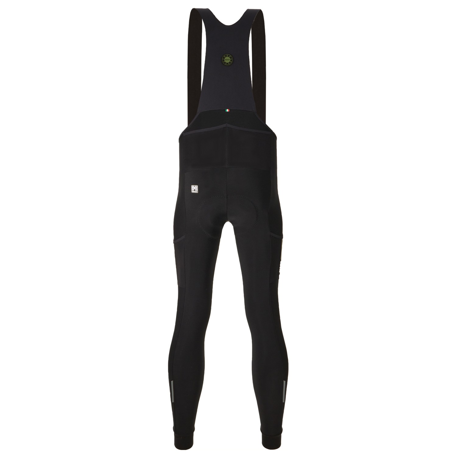 Fietsen Bib Shorts Winter Fietsen Bib Broek Klassiek Zwart Thermische Fleece Lange Broek Mannen Winter Bicycle Rijden Shorts Sport Running Broeken (Black01, S