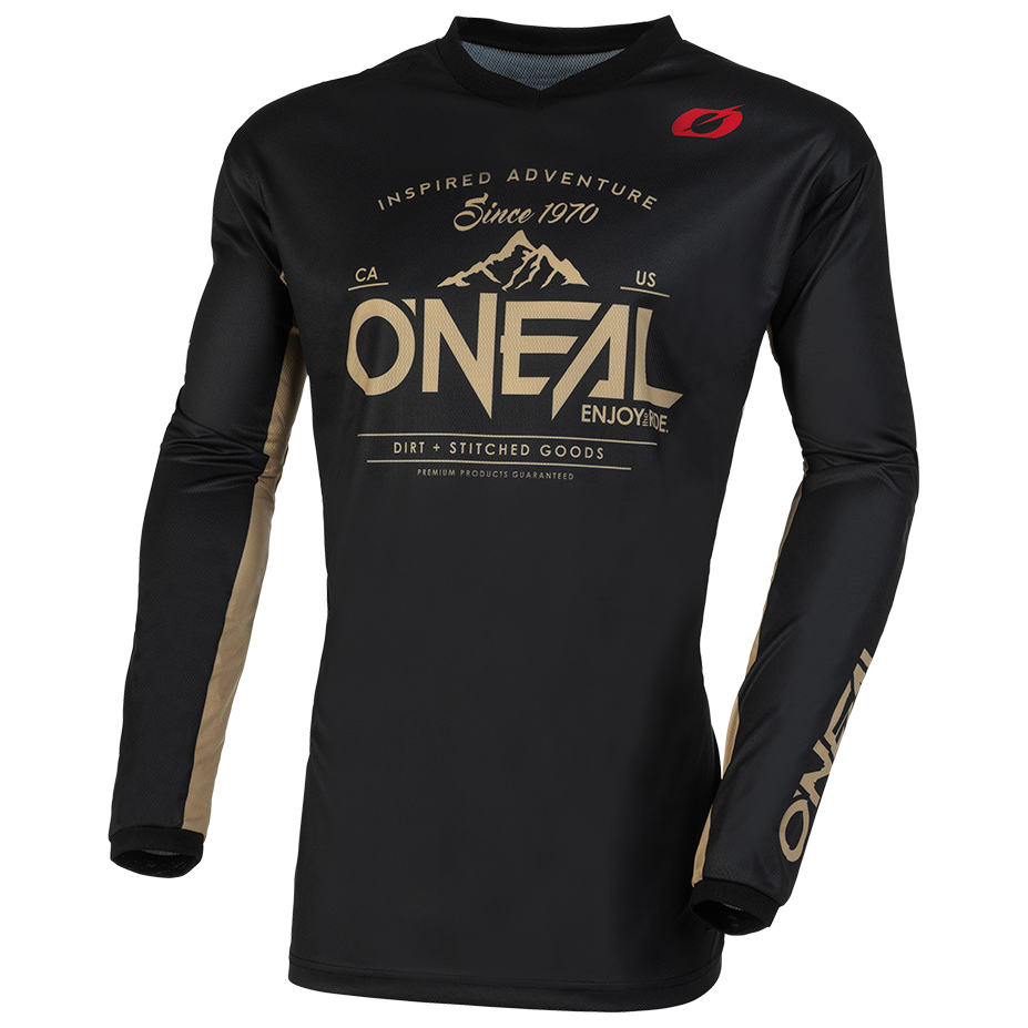 O'Neal Maglie MX Element Racewear - Nero/Giallo Fluo | Maciag Offroad