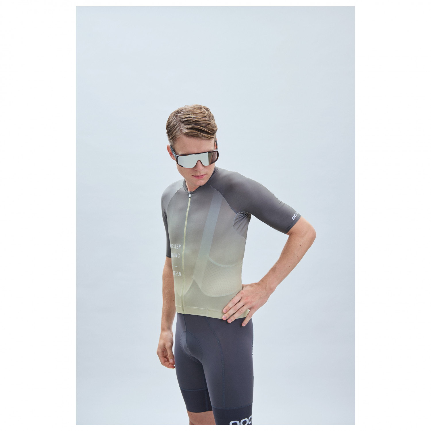 HOMTOL Ensemble Cycliste Homme Maillot à Manches Courtes Respirant Short avec Coussinets de Selle, Vert foncé, XL