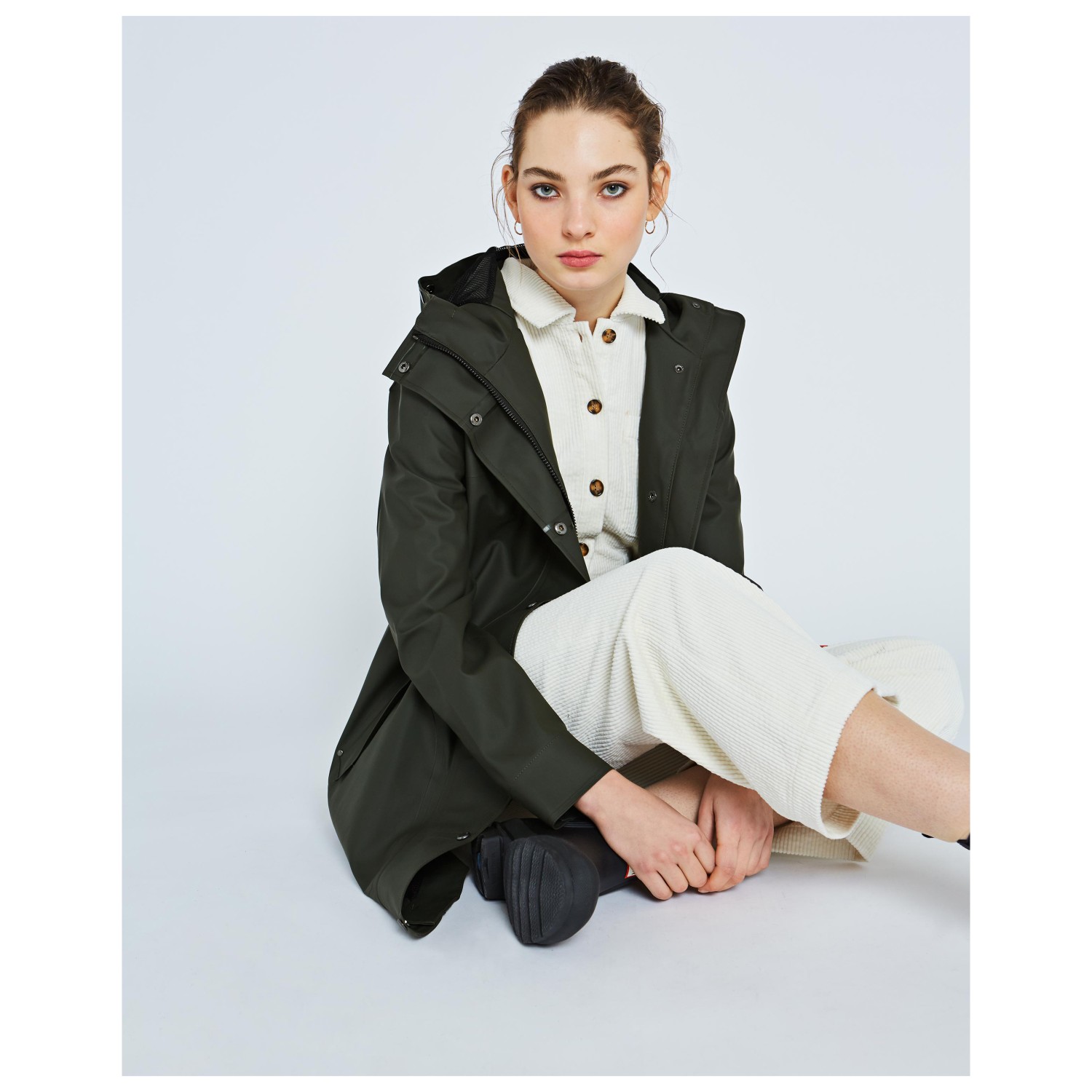 Hunter Boots Original LW Rubberised Hunting Coat - Abrigo Mujer | Envío  gratuito | Bergfreunde.es