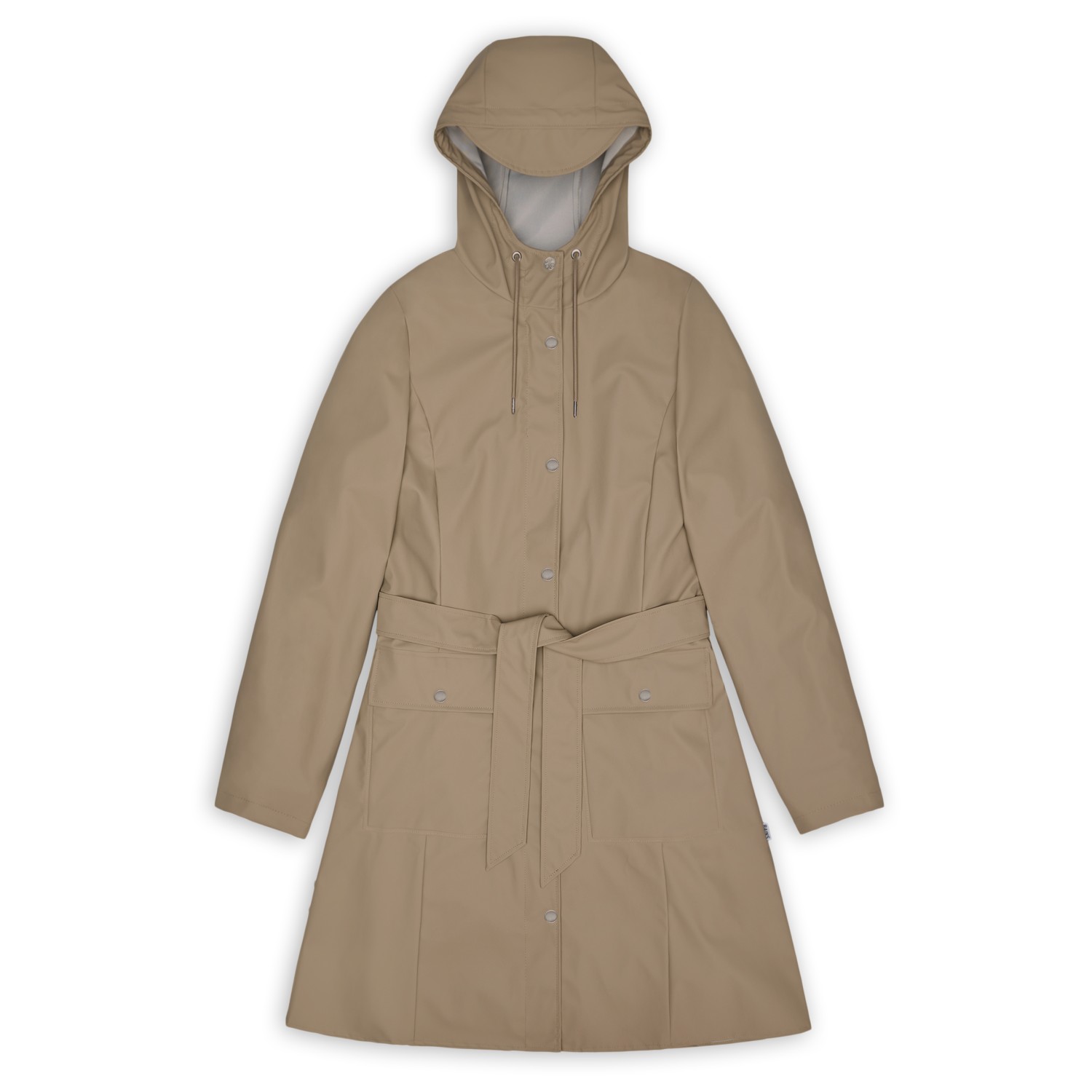 Veste De Pluie Imperméable Femme Légère Softshell - Trench Long Avec Capuche Amovible - Coupe-Vent Respirant - 8
