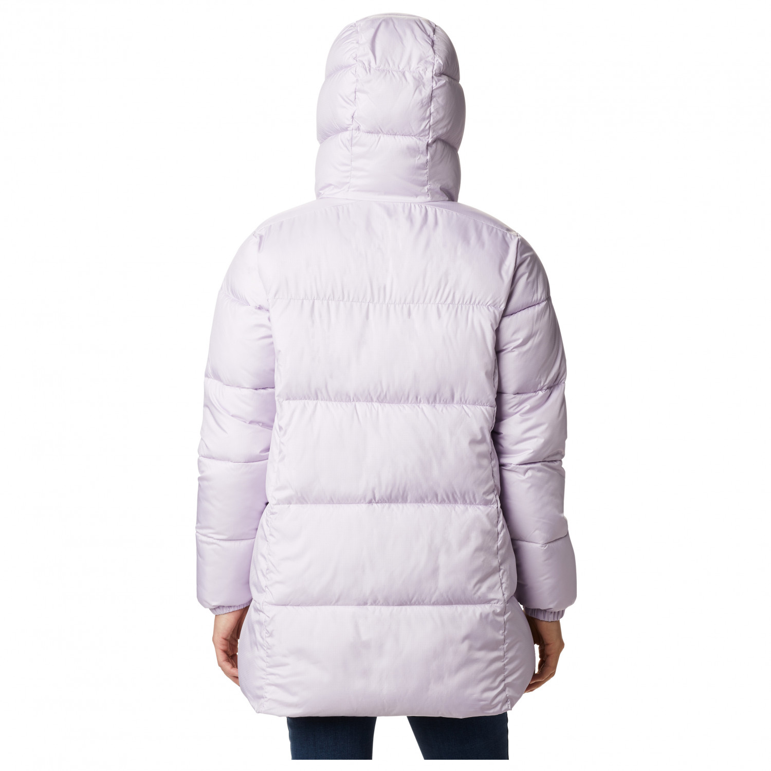columbia women's white out mid hooded jacket