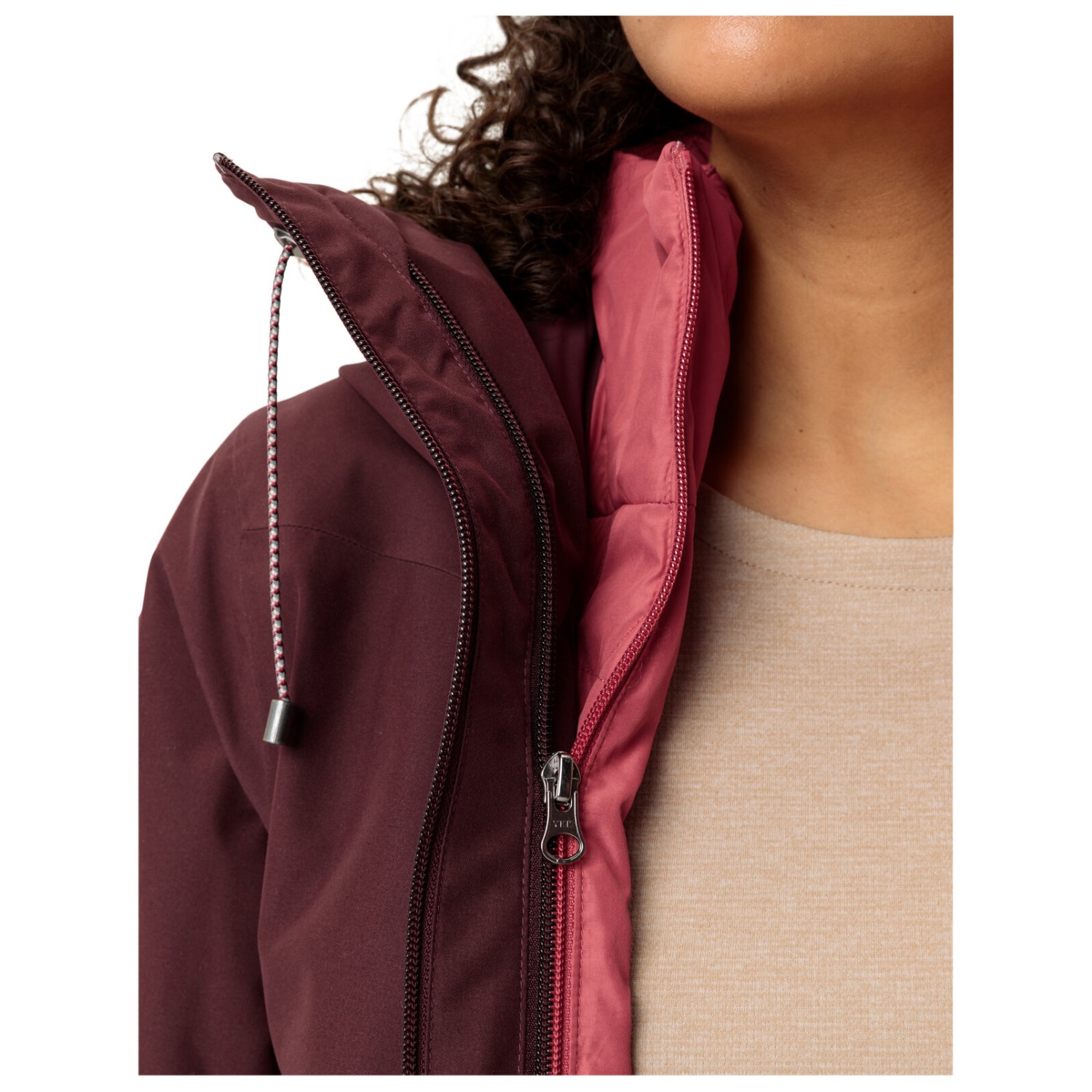Giacca VAUDE Mineo 3 In 1 Da Donna, Impermeabile, Antivento, Con Interno Rimovibile, Materiali Riciclati