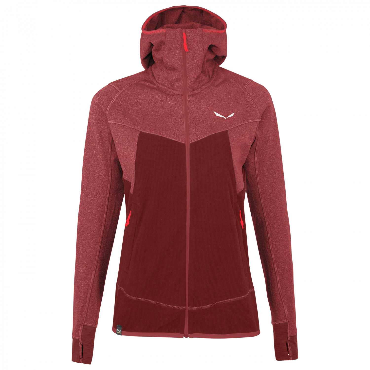 Veste Polaire Femme Salewa Dzong Avec Capuche - Polarlite - Couleur Pagode - Neuf Avec étiquettes