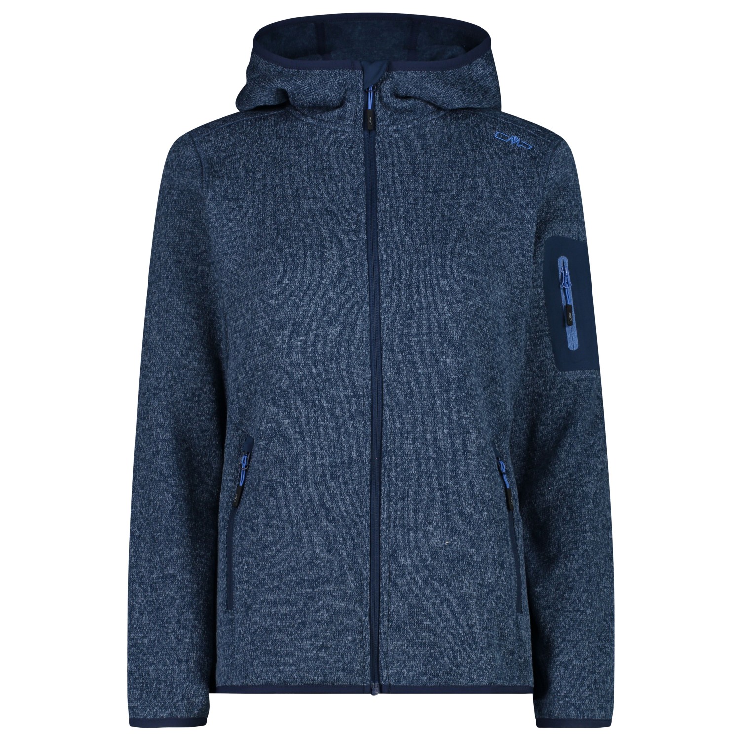 CMP Jacket Fix Hood Jacquard Knitted 3H19826 - Fleecejacke Damen  