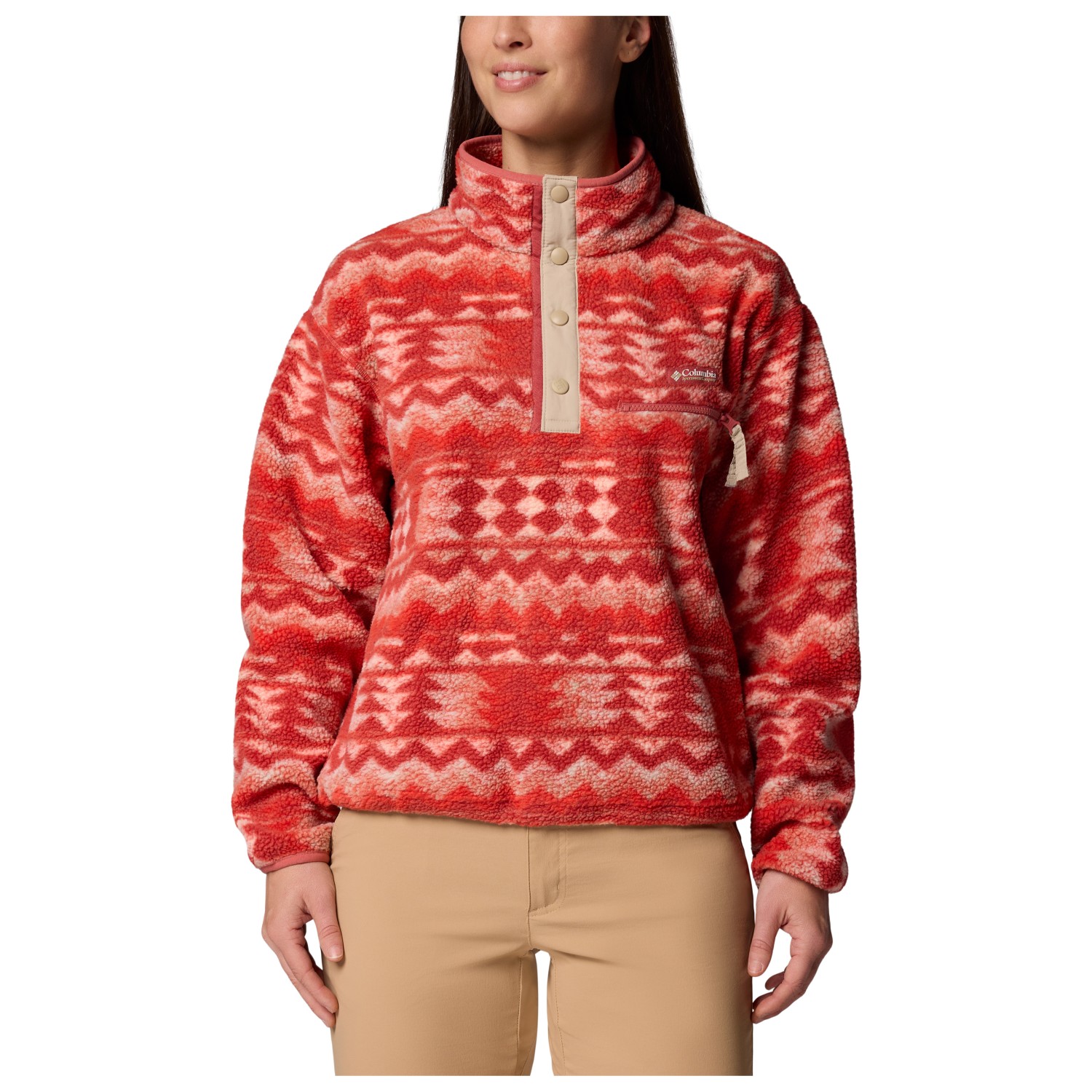 Columbia Helvetia II Printed Cropped Half Snap - Fleece jumper