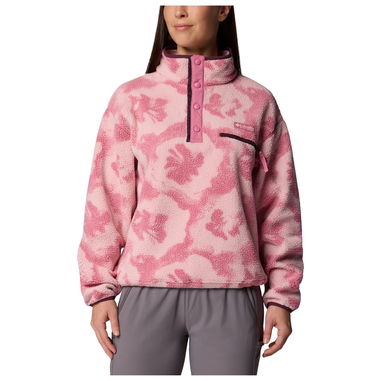 Columbia Helvetia II Printed Cropped Half Snap - Fleece Jumper