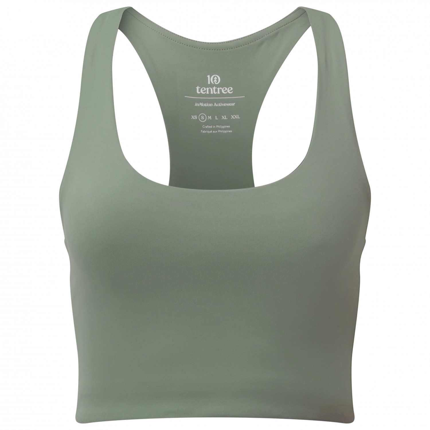 TENTREE LONGLINE ACTIVE BLACK BRA