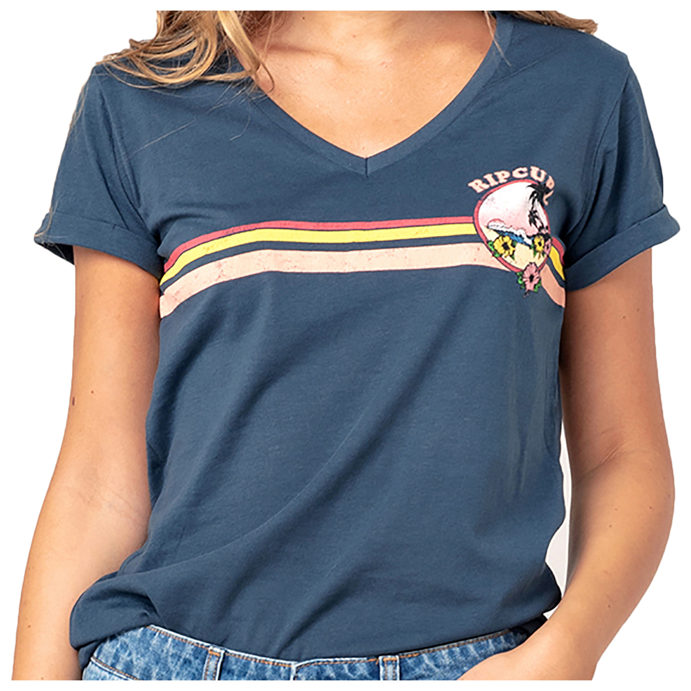 Curl Golden State Neck - Camiseta corta Mujer | Comprar online | Bergfreunde.es