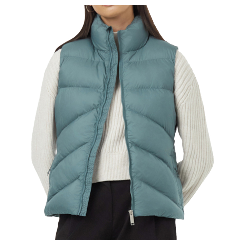 Licht gewatteerde bodywarmer in jeansblauw | Witt