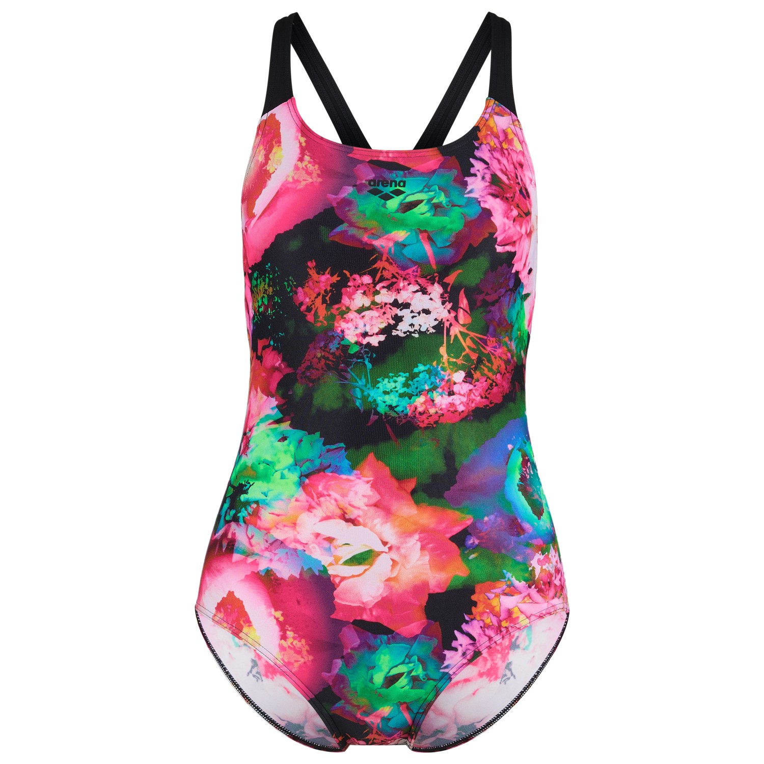Costume Intero Arena Swim PRO Back Placement Da Donna, Blu Navy/mango, Sportivo, Per Nuoto