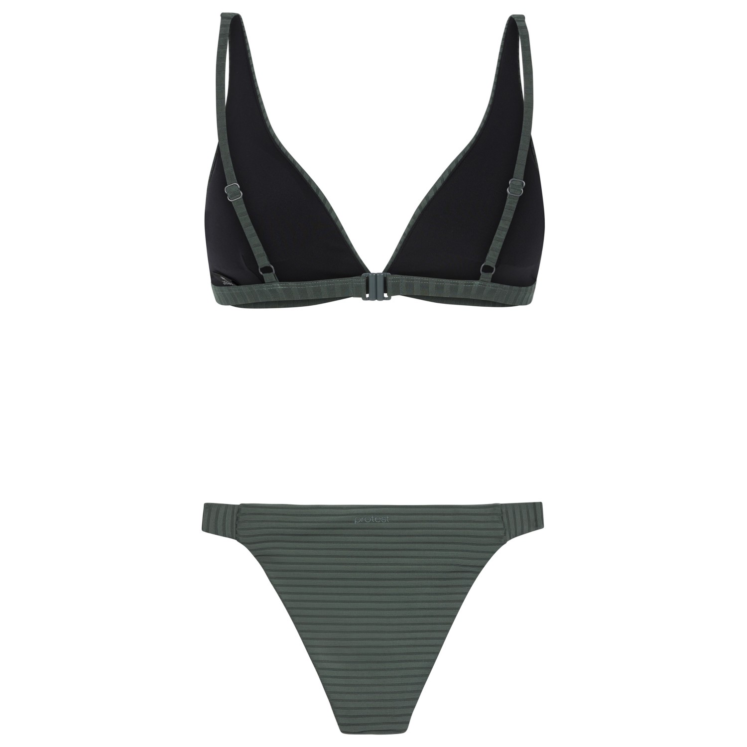 Protest Postwick Bikini Donna Con Stampa A Righe E Bretella Asimmetrica