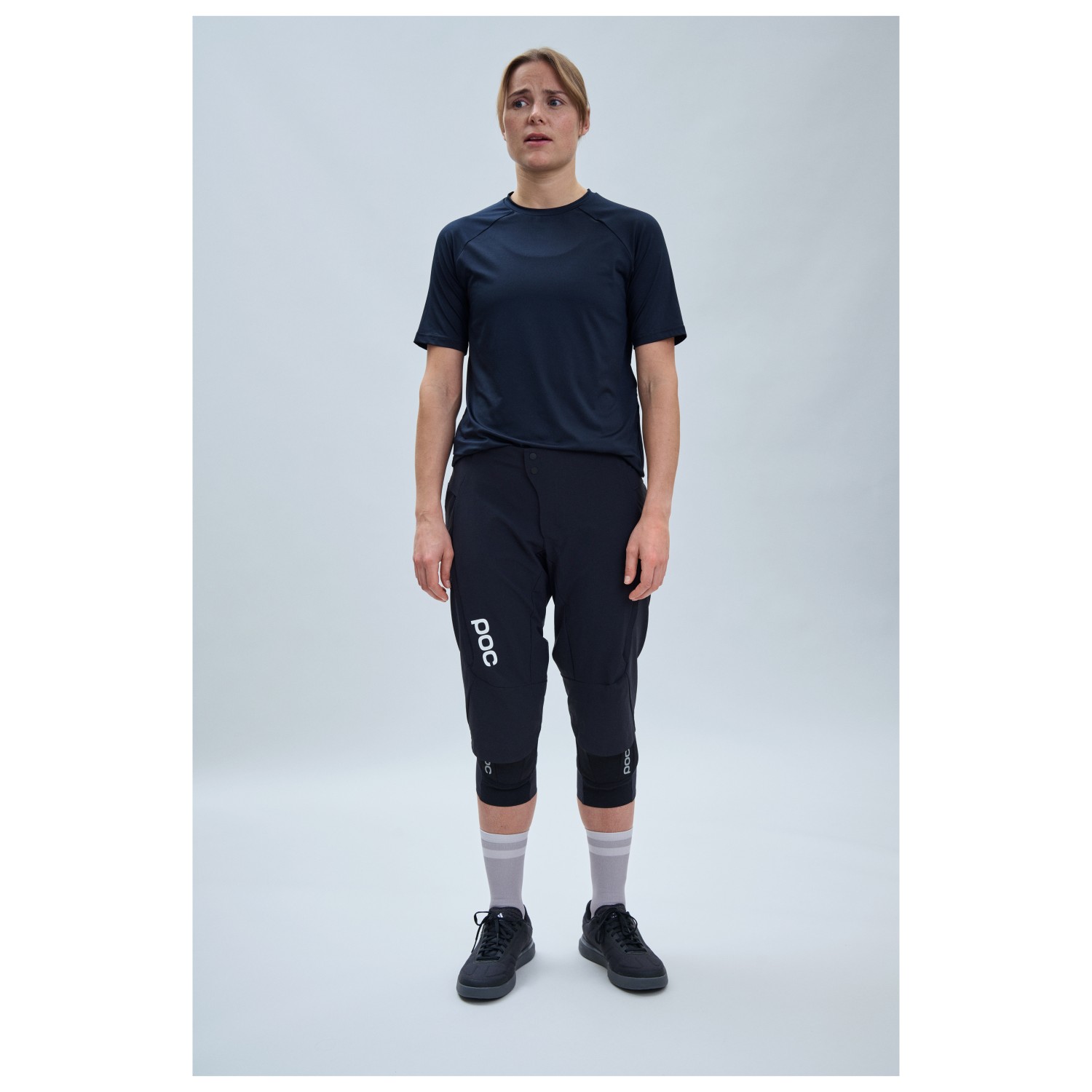 POC Women's Essential Enduro Cycling Shorts - Lightweight Nylon MTB Shorts With Zippered Pockets