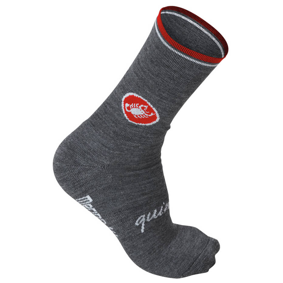 Chaussettes Castelli Quindici Soft Merino Mixte | Hauteur 15cm | Laine Mérinos Pour Protection Et Confort - 2