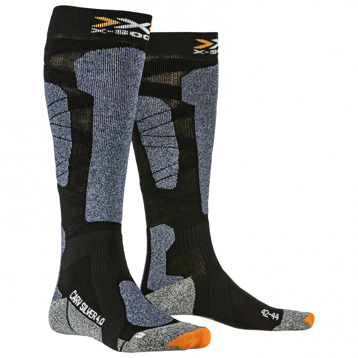 X-SOCKS Ski Control 4.0 – Chaussettes De Ski Homme Haut De Gamme, Contrôle Optimal, Protection Renforcée, Confort Thermorégulé
