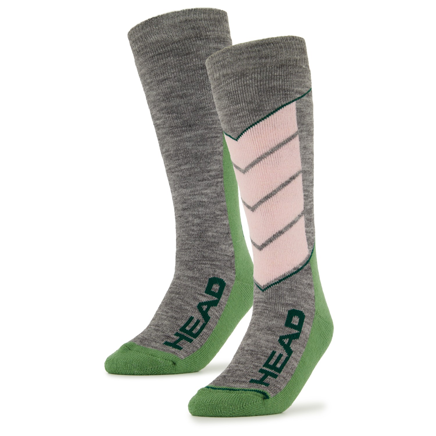 Chaussettes Ski HEAD Genou Mixte - Lot De 2 - Semelle Rembourrée Et Respirante