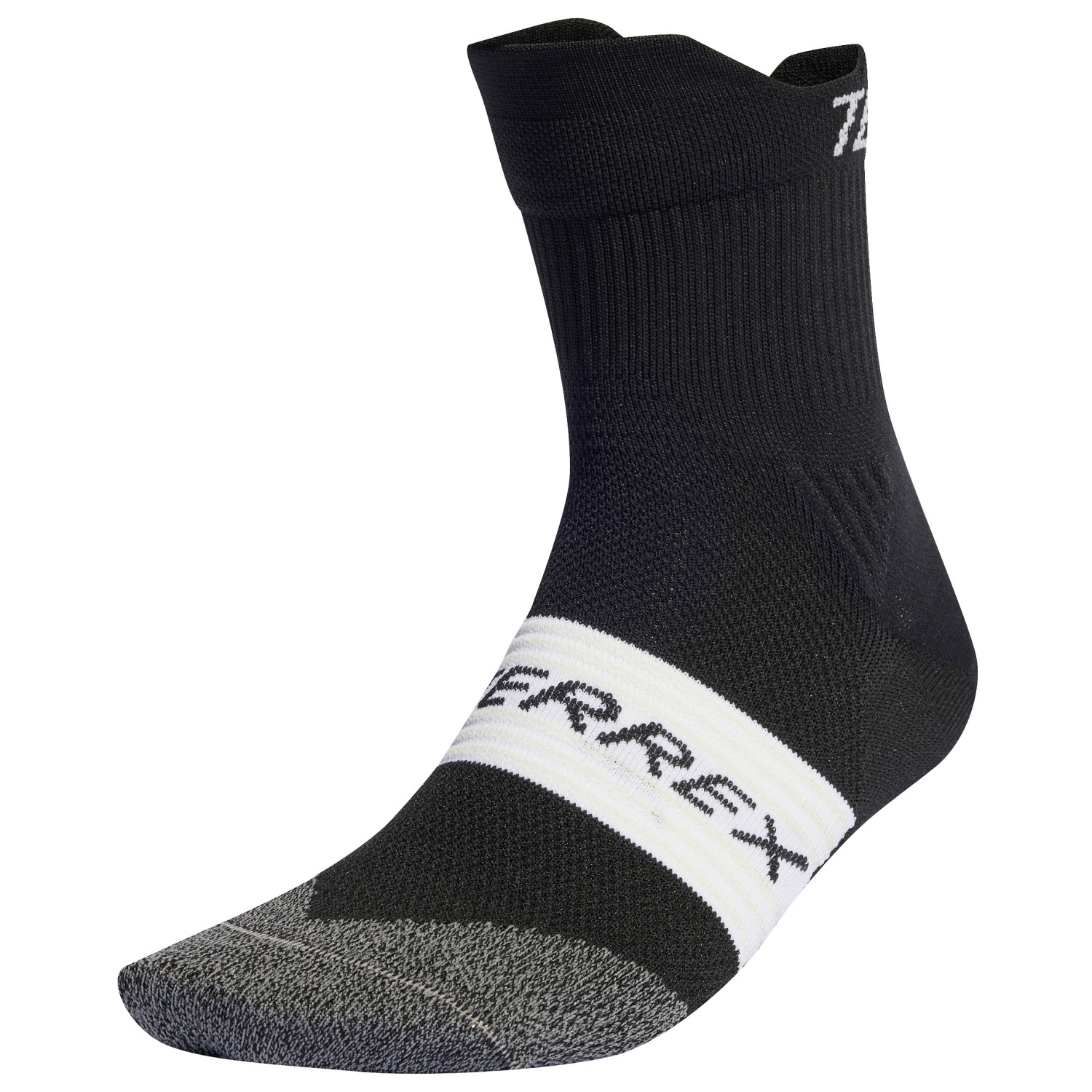 Lurbel Tundra Pro, Calze In Lana Per Trail Running, Anti-vesciche E Compressive, Unisex (L - 42/44), Nero/rosso