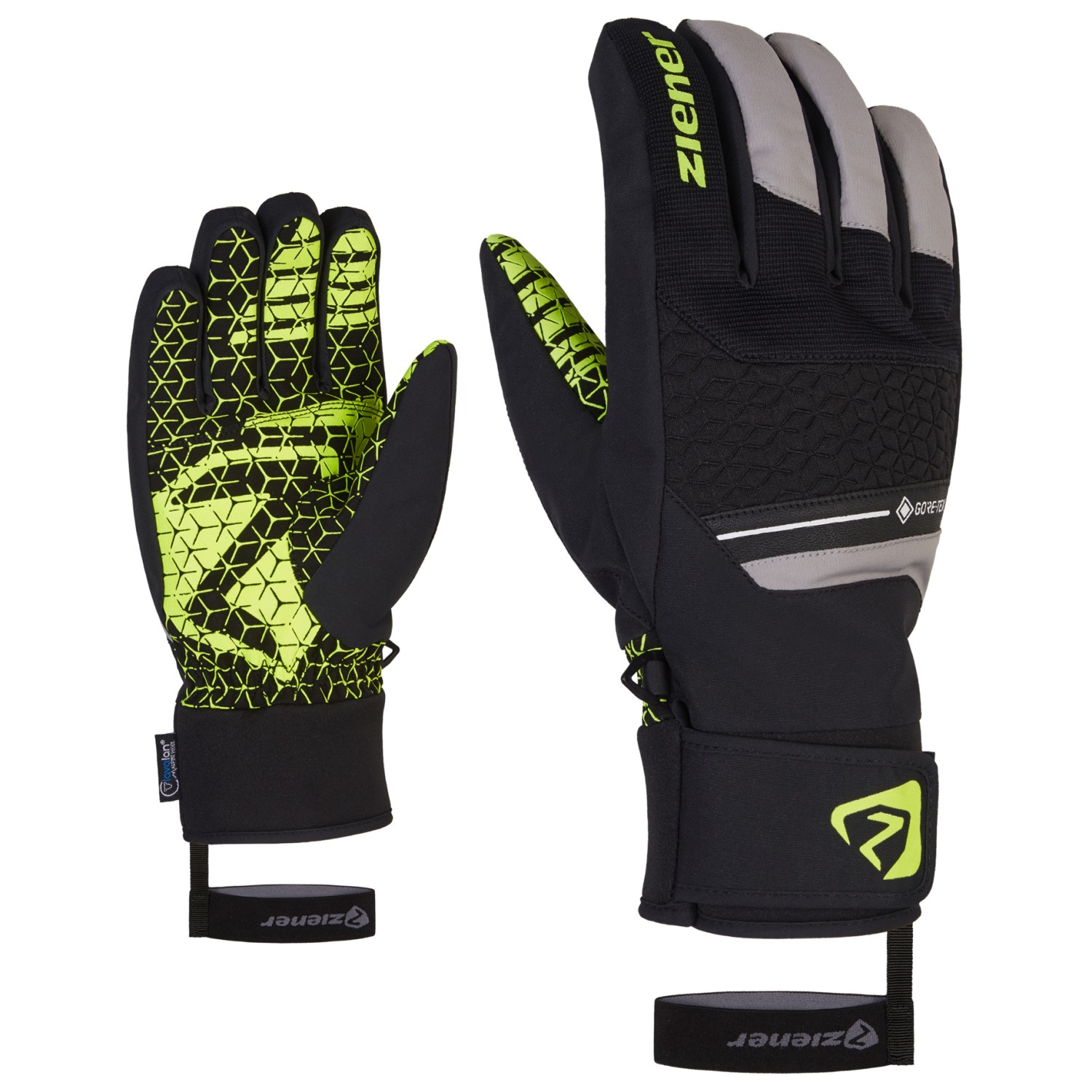 Ziener Herren Gaiku Ski-Handschuhe – Wasserdicht, Mit Lavalan® Wollwattierung & Langer Stulpe