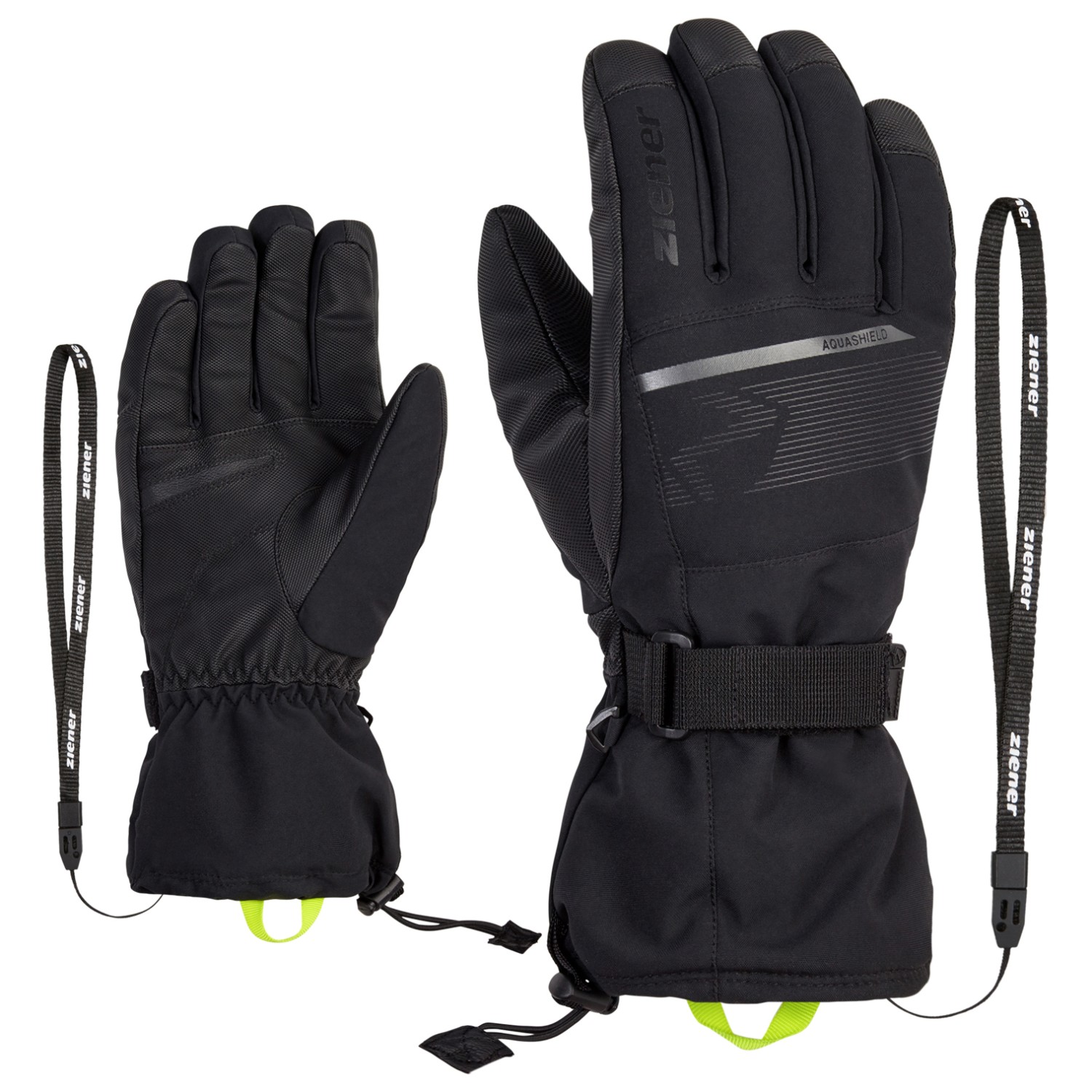 Gants De Ski Ziener Gary AS – Imperméables, Respirants, Avec Membrane Aquashield – Pour Sports D'hiver Et Plein Air