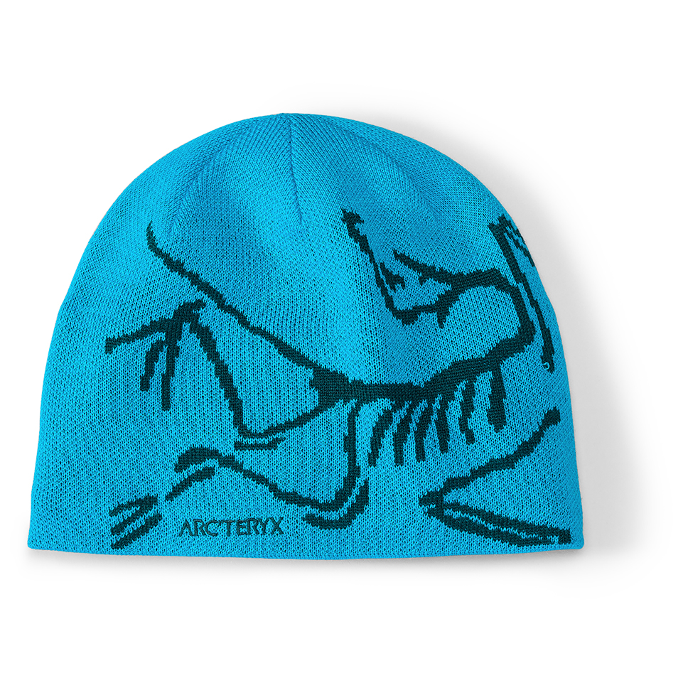 arcteryx beanie black red