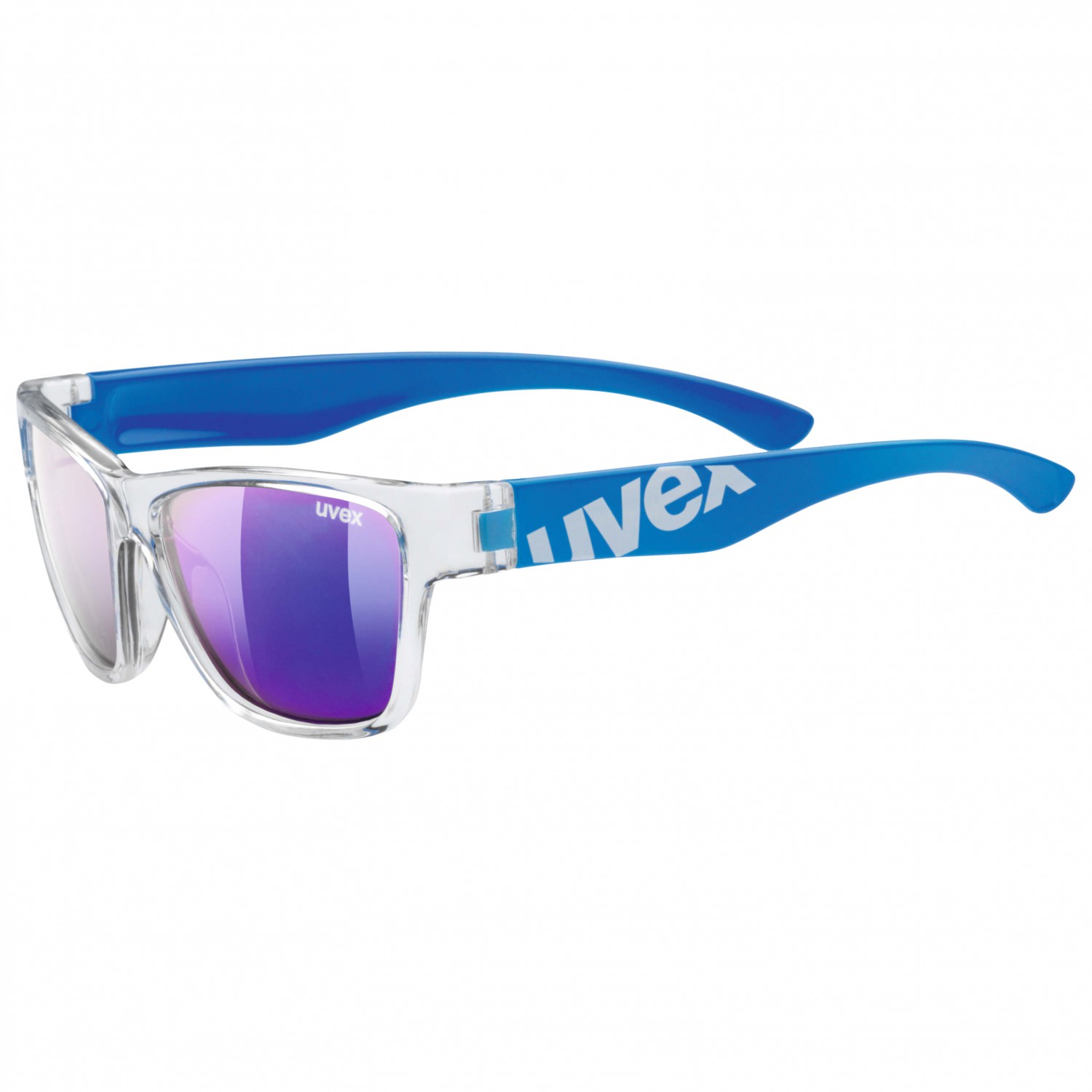 Lunettes De Soleil Uvex Sportstyle 513 Pour Enfant - Gris Mat, Verres Miroir Bleu - Protection UV