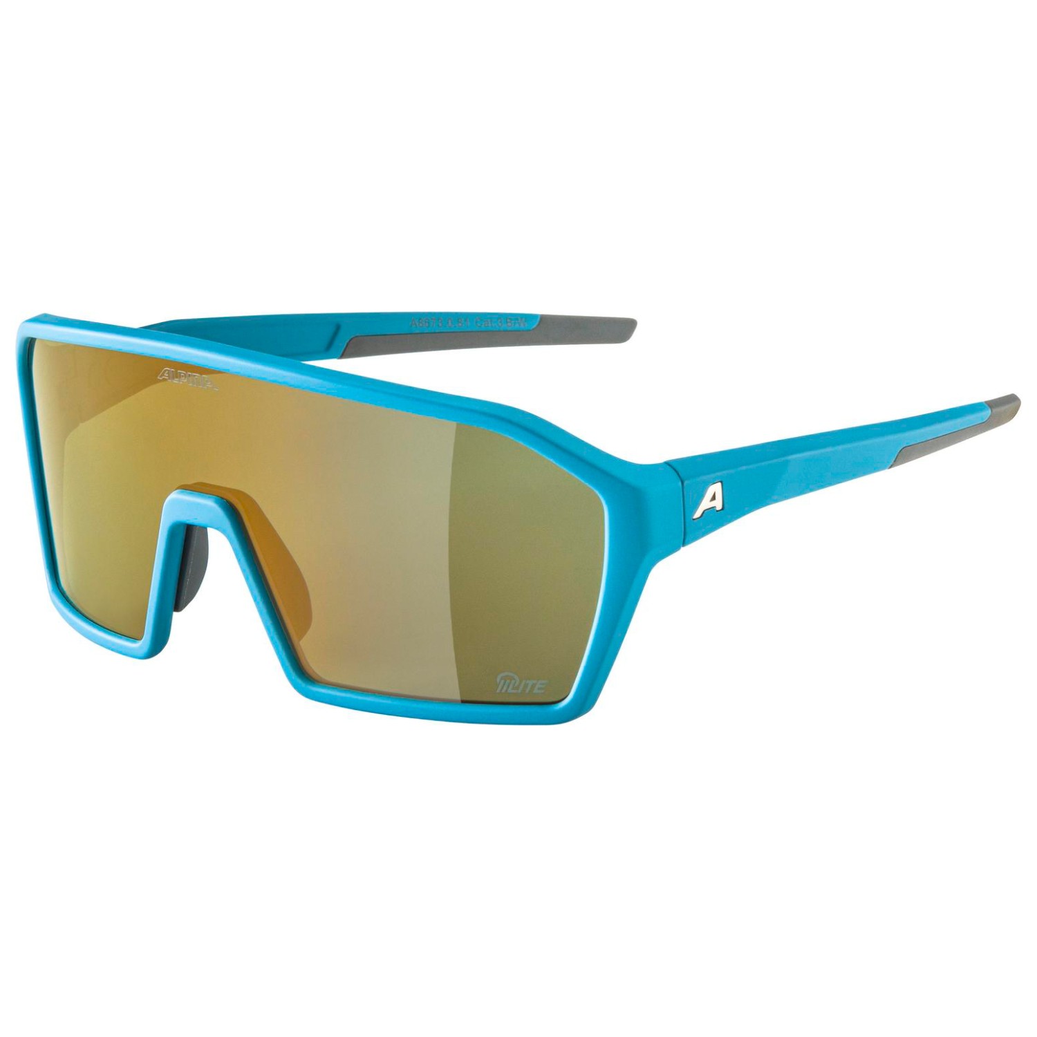 ALPINA RAM Q-LITE V - Selbsttönende, Bruchfeste & Beschlagfreie Sport- & Fahrradbrille Mit 100% UV-Schutz Für Erwachsene, white matt, One Size