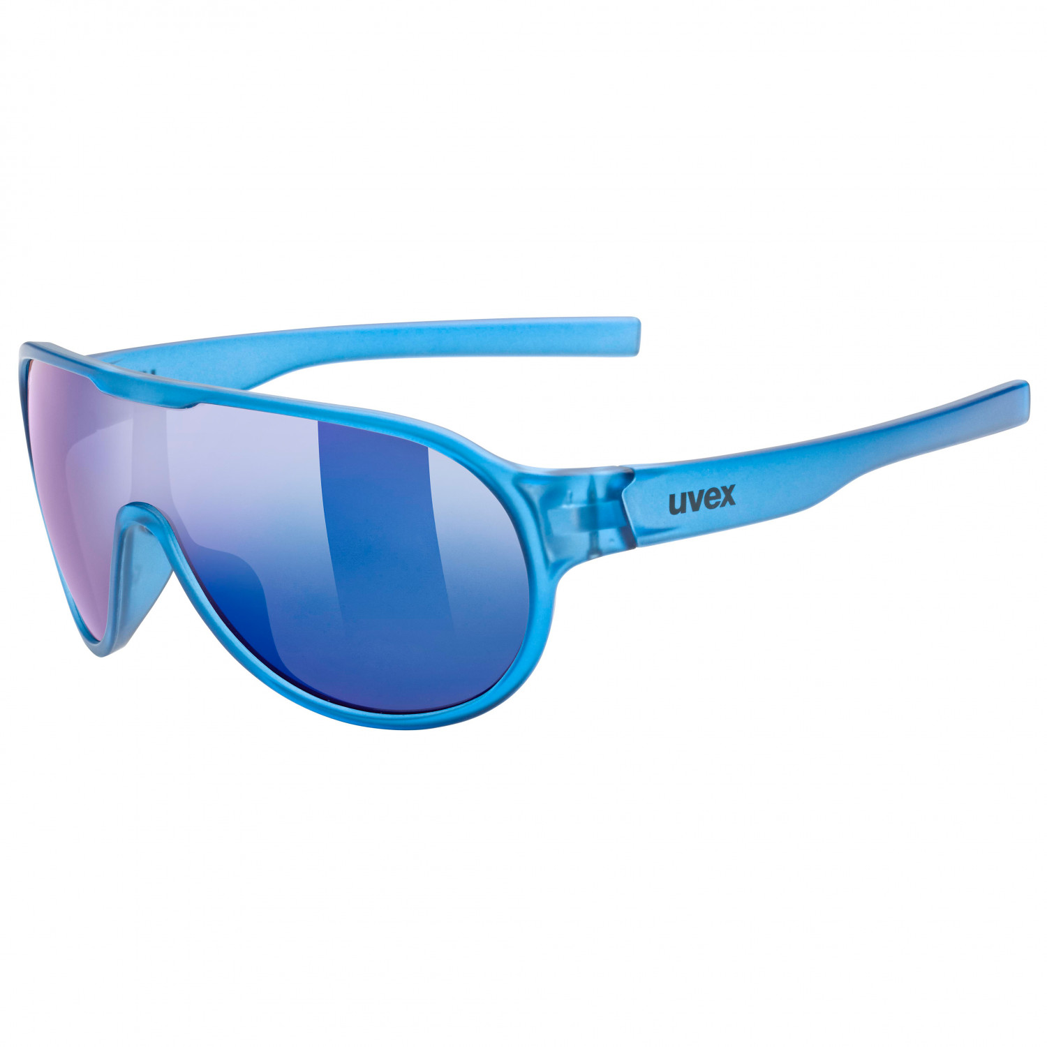 Lunettes De Soleil Sport UVEX RACER - Occasion - Monture Noire En Plastique - Allemagne