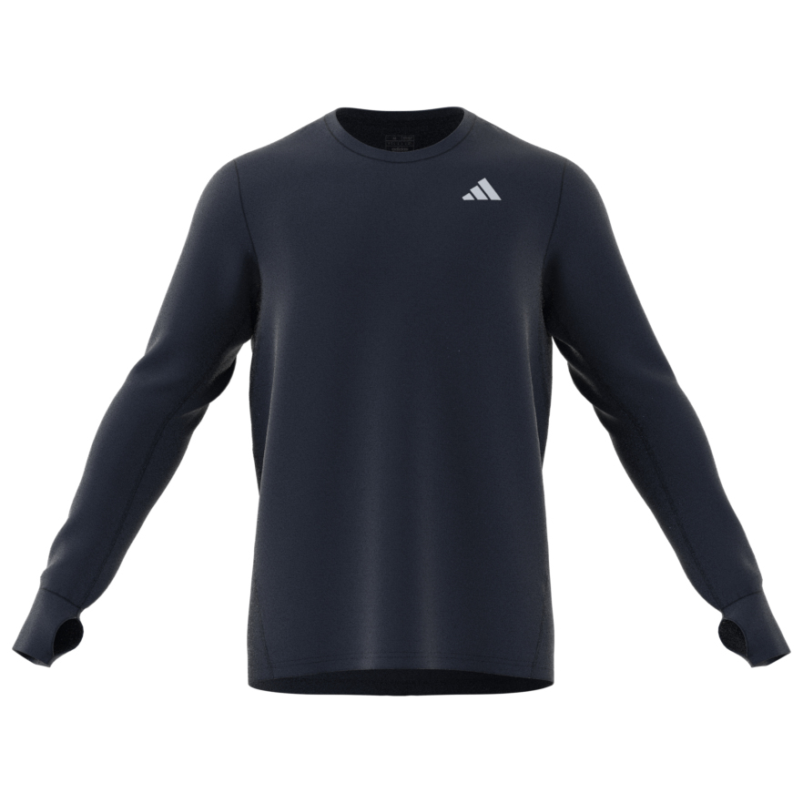 More Mile Maglia Da Corsa Uomo Maniche Lunghe – Train To Run – Tessuto Traspirante Flexi Dry Con Dettagli Riflettenti
