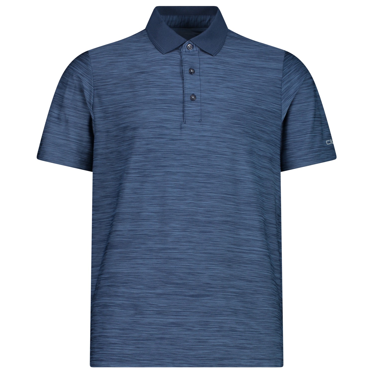 Maglietta Uomo CMP Pacific Ocean - Tasca Petto, Tessuto Antiodore, Quadri Blu, Manica Corta